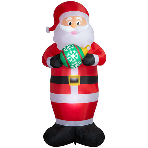 Multicolor Santa Holding Ornament Christmas Airblown Yard Inflatable, 10', by Holiday Time
