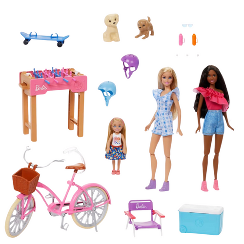 Barbie Backyard Fun Doll Playset with 3 Dolls