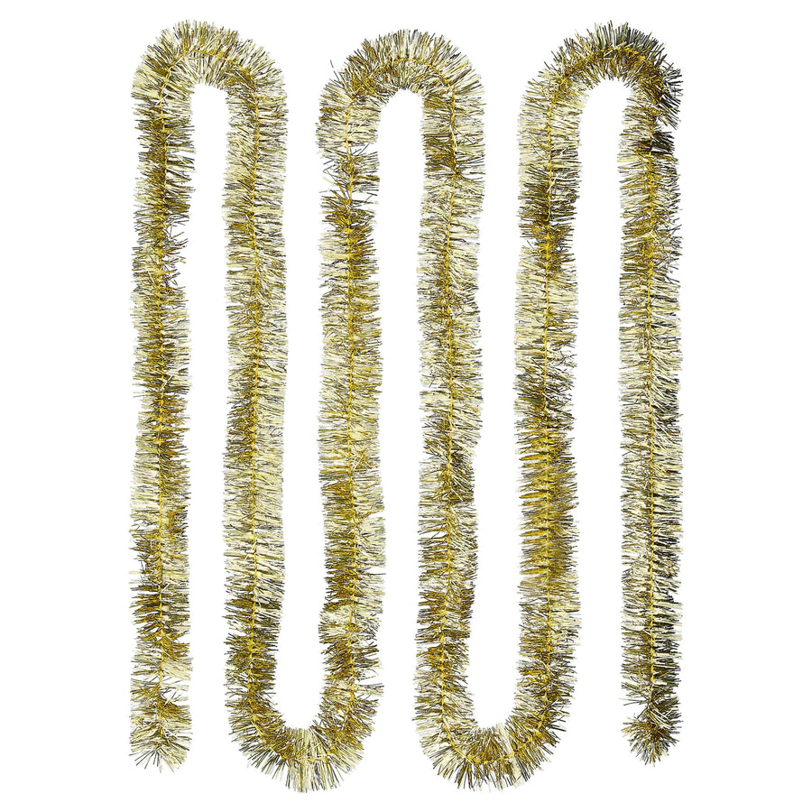 Tinsel Christmas Garland, Gold, 12', by Holiday Time