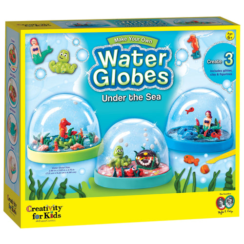 Creativity for Kids Make Your Own Water Globes Under the Sea – Perfect for Beginners and Children, Sturdy Plastic Craft Kit