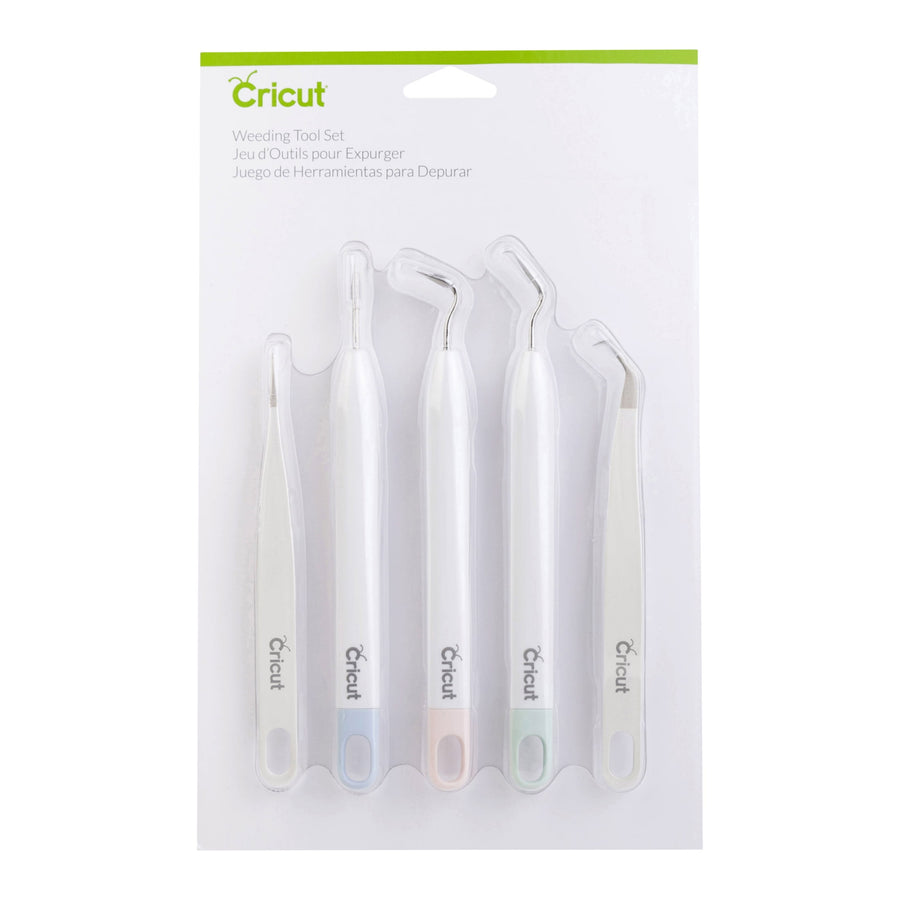 Cricut Basic Weeding Tool Set, 5-Piece Craft Tool Kit, 6.5 Inches