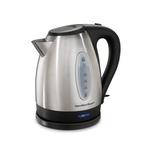 Hamilton Beach Stainless Steel Electric Kettle, Tea & Water Kettle, 1.7L