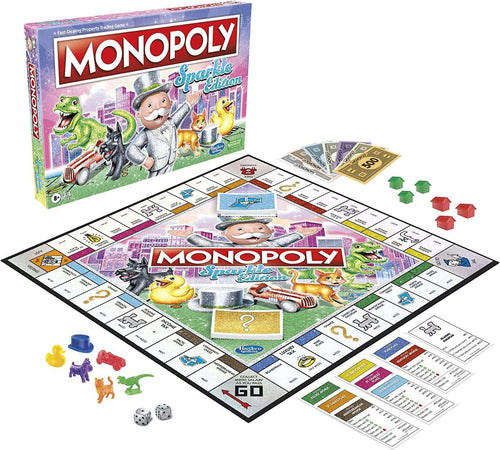 Hasbro Monopoly Sparkle Edition Board Games, Plastic
