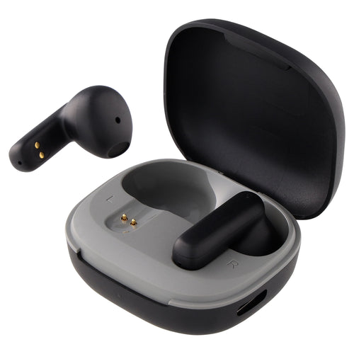 onn Mini Sticks Black Bluetooth Earbuds with Environmental Noise Canceling