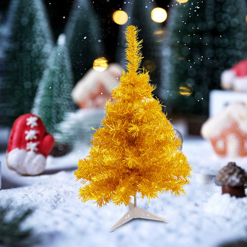 Steadline Small Christmas Tree 30cm White Mini Artificial Christmas Tree for Tabletop Desk Shelf Decoration Office Home Holiday Decor Window Display and Festive Celebration Party Decoration