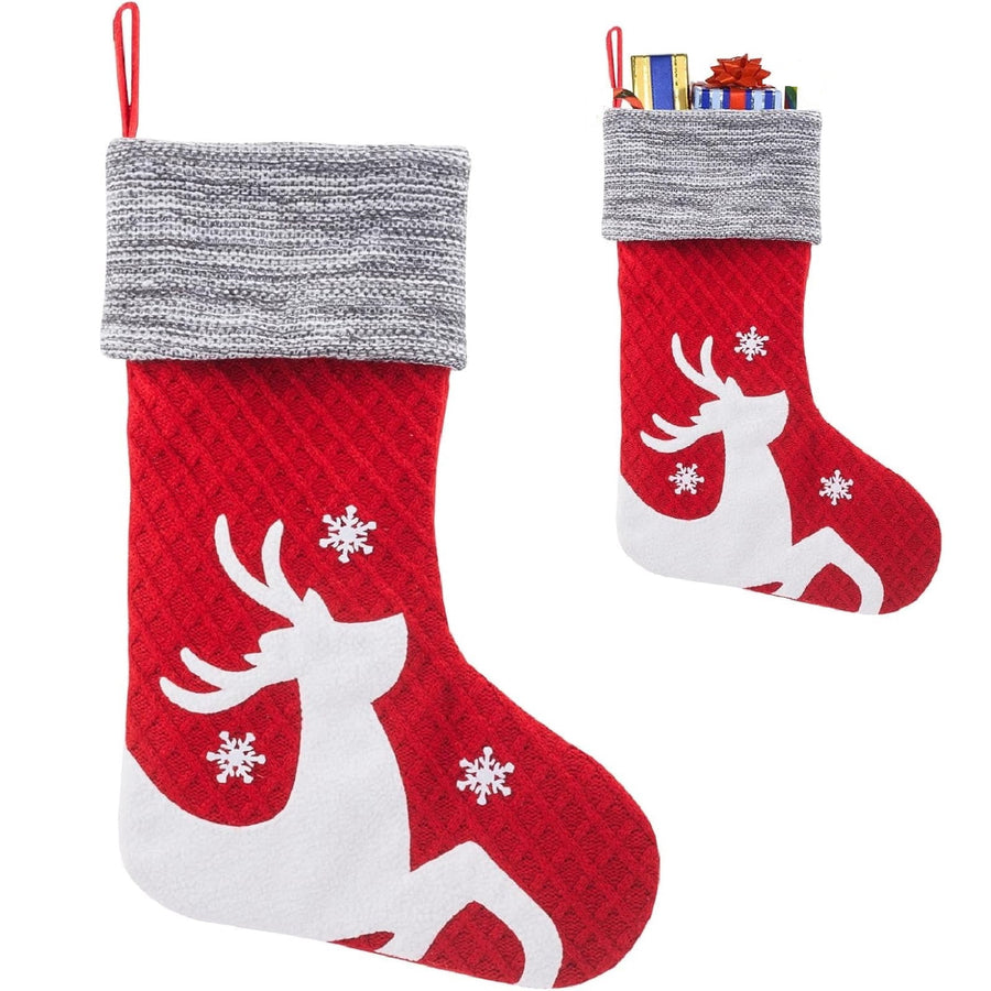 Yhmxh Christmas Stocking Christmas Gift Sock, Knit Velvet Cute Christmas Tree Sock Stocking for Christmas Home Fireplace Hanging Ornaments Party Decoration Supplies Holiday Xmas Hanging Stocking