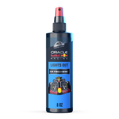 Armor All Podium Series Oracle Red Bull Racing 'Lights Out' spray bottle on white background