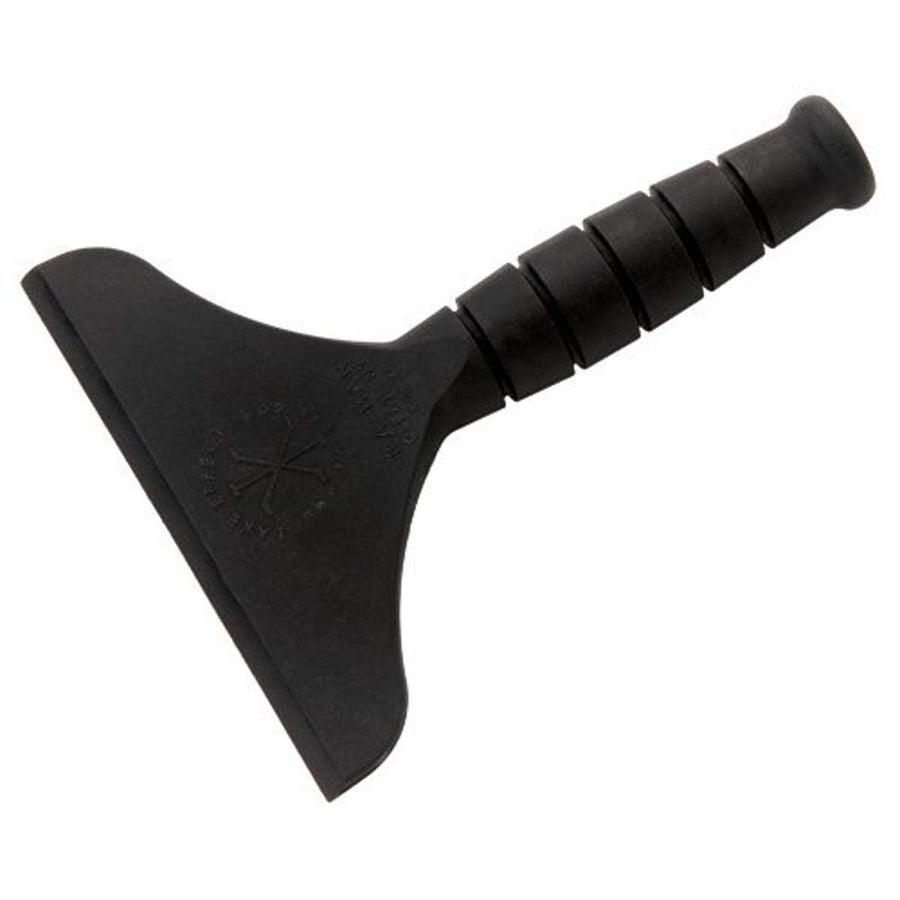 Black KA-BAR Lake Effect ice scraper with molded ergonomic handle and wide scraping blade