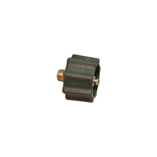 Marshall Excelsior green QCC connector with brass male threaded stud and inner female socket