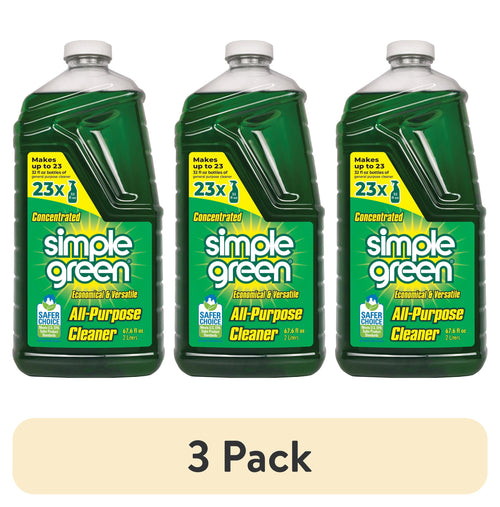 Three Simple Green all-purpose cleaner refill bottles shown side-by-side with a 3 Pack label