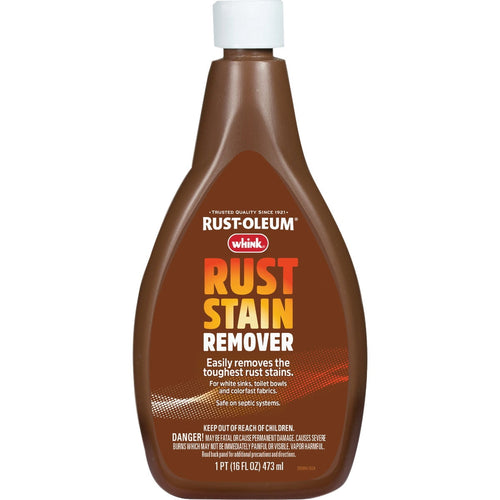 16 fl oz bottle of whink rust-oleum rust stain remover with white cap, front label visible