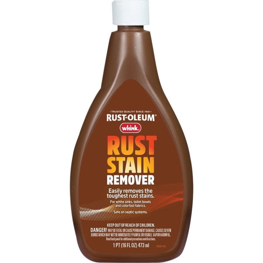 16 fl oz bottle of whink rust-oleum rust stain remover with white cap, front label visible