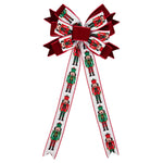 Multicolor Nutcracker Decorative Christmas Bow, 31", by Holiday Time – view 3