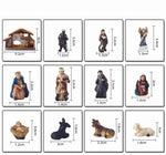 Christmas Nativity Figurine Set, Jesus Manger Scene, Nativity Sets & Figures, Birth of Jesus for Christmas, Christmas Nativity Scenes Holy Family Statue, Hand Resin Craft Statue A – view 3