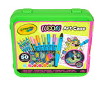 Crayola Neon Art Case (50+ Pcs), Neon Paint, Markers & Crayons, Kids Glow in the Dark Art Set, Crafting Gifts for Boys & Girls, Ages 5, 6, 7, 8 – view 2