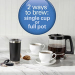 Hamilton Beach 2-Way Brewer, Single Serve or 12 Cup Coffee Maker, Black, 49980A – view 2