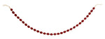Holiday Time Set of 2 - 6ft Red/ Black Fabric Garland (Set of 2 garlands 6 feet each) – view 3