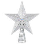 Projection LED Star Christmas Tree Topper, Silver, 10", by Holiday Time