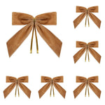 12-Piece 3.5-Inch Velvet Christmas Bows, Pre-Tied Mini Ribbon Bows with Wire Ties for Gift Wrapping, Gift Boxes, Treat Bags, Wreaths and Holiday Decor