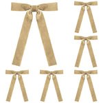 12 Velvet Gift Bows, 7 x 5 Inch Pre-Tied Christmas Ribbon Bows for Gift Wrapping, Gift Bags, Hampers, Boxes, Presents & Holiday Packaging