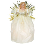 Northlight Angel with Candle Lighted Christmas Tree Topper - 10.5” - Gold - Clear Lights – view 2