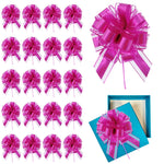 20 Pcs 5.9 Inch Christmas Pull Bows for Gift Wrapping, Gift Wrapping Pull Bows with Ribbon for Christmas Presents Wedding Decor Gift Basket Gift Bag Holiday Decor