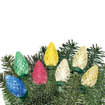 Indoor/Outdoor 50-Count LED 8-Function Color-Sync C7 Christmas String Lights, Multicolor to Warm White, Green Wire, 21', by Holiday Time – view 2
