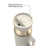 Contigo 20oz SnapSeal Insulated Stainless Steel Tumbler, Oatmilk Cream/Champagne – view 3