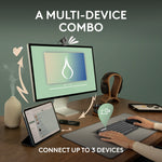 Logitech Pebble 2 Combo Wireless Quiet Keyboard and Mouse, Customisable, Logi Bolt, Bluetooth, Tonal Graphite – view 3