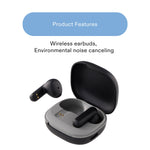 onn Mini Sticks Black Bluetooth Earbuds with Environmental Noise Canceling – view 3