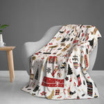 Christmas Throw Blanket, Christmas Decorations Fuzzy Cozy Soft Warm Fleece Sherpa Winter Holiday Comfort Velvet Touch Ultra Plush Throw Blanket for Couch, Sofa and Bed, 40''''x50'''' – view 3