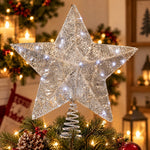 LED Star Christmas Tree Topper, Silver, 15", by Holiday Time – view 2