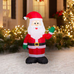 Multicolor Santa Christmas Airblown Yard Inflatable, 4', by Holiday Time – view 2
