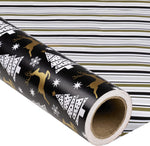 Gift Wrapping Paper Roll 58" x 23", Christmas Printed Gift Wrap, Easy Cut & Fold, Durable Paper for Birthday, Holiday, Party and DIY Crafts,1 Roll – view 2