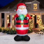 Multicolor Santa Holding Ornament Christmas Airblown Yard Inflatable, 10', by Holiday Time
