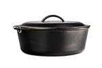 Lodge Cast Iron 9 Quart Seasoned Cast Iron Camp Dutch Oven With Bail Handle – view 3