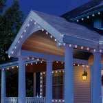 Indoor/Outdoor 100-Count LED Smooth C9 Christmas String Lights, Cool White, Green Wire, 57', by Holiday Time – view 2