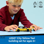 LEGO City Yellow Taxi Car Building Toy for Kids - Pretend Play Set for Boys & Girls, Ages 5+ - Toy Car W/Taxi Driver & Tourist Minifigures - GIft Idea for Birthdays - 60487 – view 3