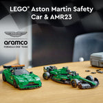 LEGO Speed Champions Aston Martin Safety Car & AMR23 Building Toys - Race Car Toy for Kids, Boys & Girls, Ages 9+ - Birthday Gift Idea W/ 2 Minifigures - 76925 – view 3