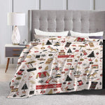 Christmas Throw Blanket, Christmas Decorations Fuzzy Cozy Soft Warm Fleece Sherpa Winter Holiday Comfort Velvet Touch Ultra Plush Throw Blanket for Couch, Sofa and Bed, 40''''x50'''' – view 2
