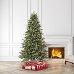 7.5' Pre-Lit Birchwood Fir Green Artificial Christmas Tree with 500 Warm White Twinkle LED Lights, Quick Set, and Stand, by Holiday Time – view 2