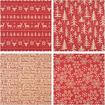 Gift Wrapping Paper Roll 58" x 23", Christmas Printed Gift Wrap, Easy Cut & Fold, Durable Paper for Birthday, Holiday, Party and DIY Crafts,4 Rolls – view 2