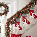 Yhmxh Christmas Stocking Christmas Gift Sock, Knit Velvet Cute Christmas Tree Sock Stocking for Christmas Home Fireplace Hanging Ornaments Party Decoration Supplies Holiday Xmas Hanging Stocking – view 2