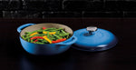 Lodge Cast Iron 3 Quart Enameled Dutch Oven Blue – view 2