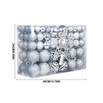 Christmas Shatterproof Ball Ornaments Set, Plastic Hanging Xmas Baubles, For Christmas Tree Wreath Garland Indoor Home Holiday Decor – view 3
