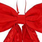 Satin Bow Christmas Tree Topper, Red, 7', by Holiday Time – view 3