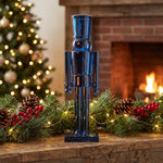 Acrylic Nutcracker Christmas Decoration, Navy Blue, 10", by Holiday Time – view 2