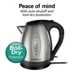 Hamilton Beach Stainless Steel Electric Kettle, Tea & Water Kettle, 1.7L – view 3