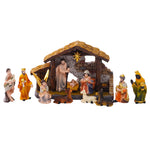 Tarmeek Resin Nativity Figurines Set Christmas Nativity Sets Tabletop Scenes Ornaments Xmas Nativity Collectible Figurines Indoor Christmas Decorations Miniatures Statues Figures Home Decor – view 2