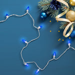Northlight LED C7 Christmas Lights - Blue - 16' White Wire - 25ct